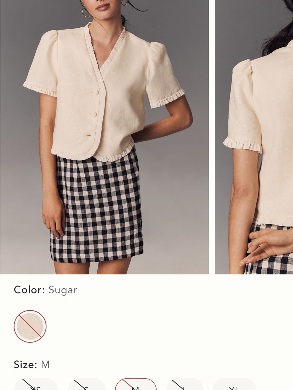 Reformation Bess Linen Top - Picture 5 of 7